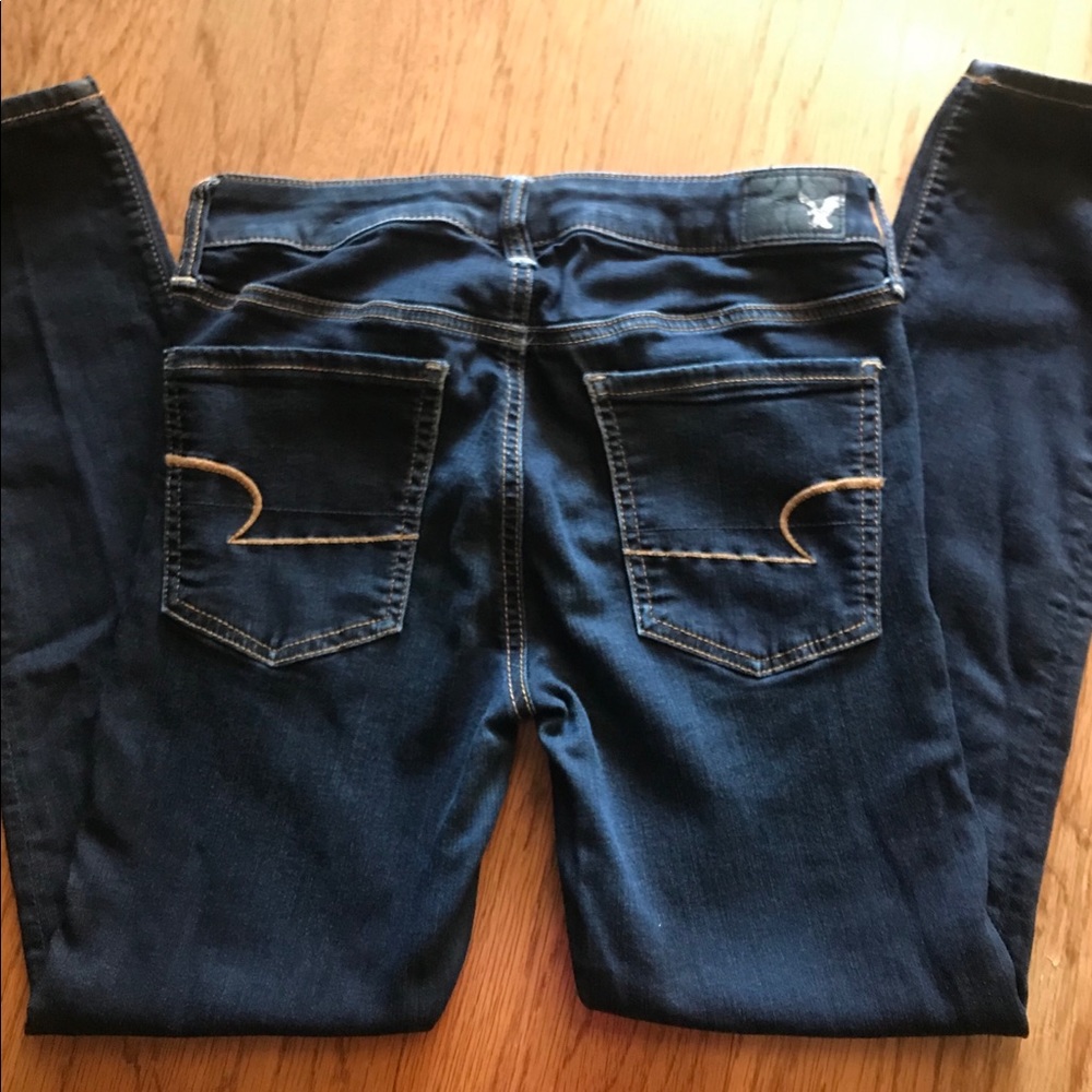 AEO X super super stretch dark jegging jeans